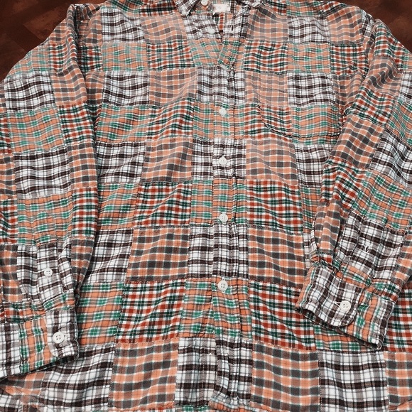 Men’s J Crew Patchwork Shirt. Like New. - Picture 5 of 5